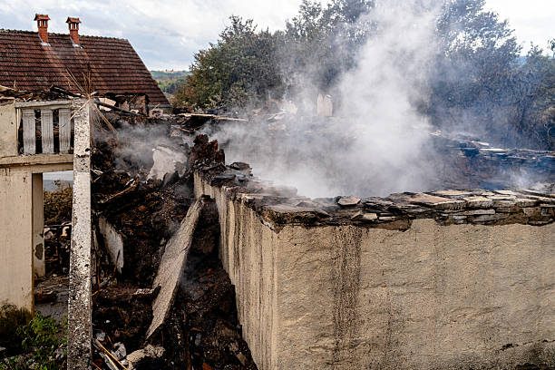 Professional Emergency Fire Cleanup technician working in Medina, OH